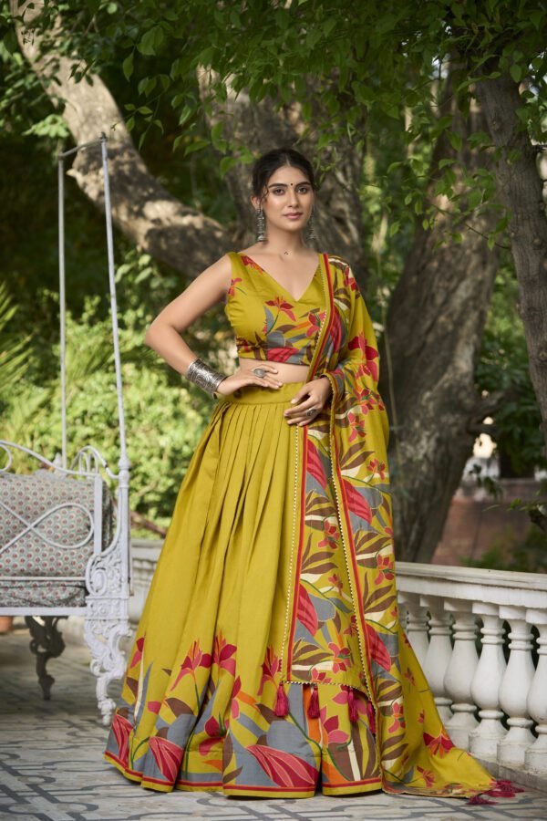 Tusser Silk Lehenga Choli