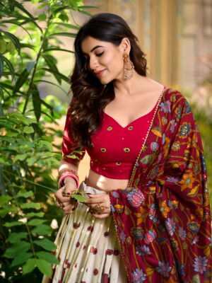 Tusser Silk Lehenga Choli