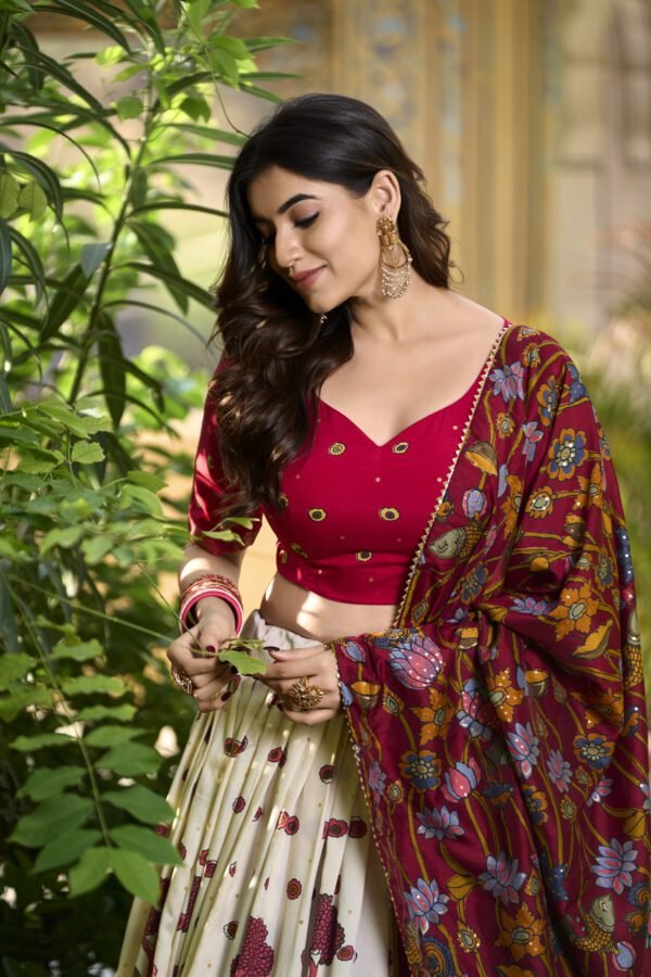 Tusser Silk Lehenga Choli