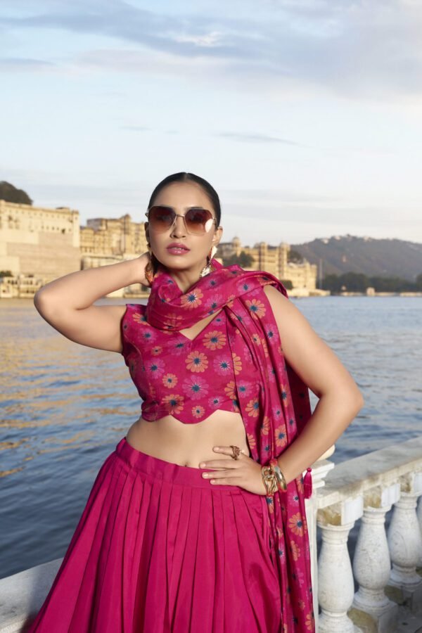 Tussar Silk Lehenga Set