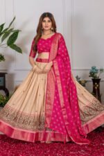Tussar Silk Lehenga Set