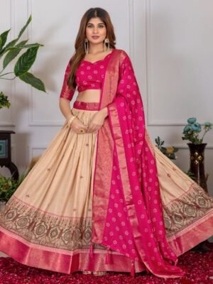 Tussar Silk Lehenga Set