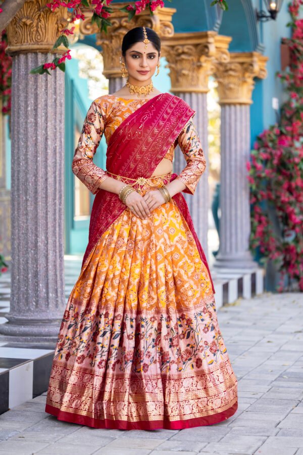 Tussar Silk Lehenga Set Tussar Silk Lehenga Set