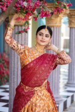 Exquisite Tussar Silk Lehenga Set – Floral & Patola Print | My Fashion - Image 4