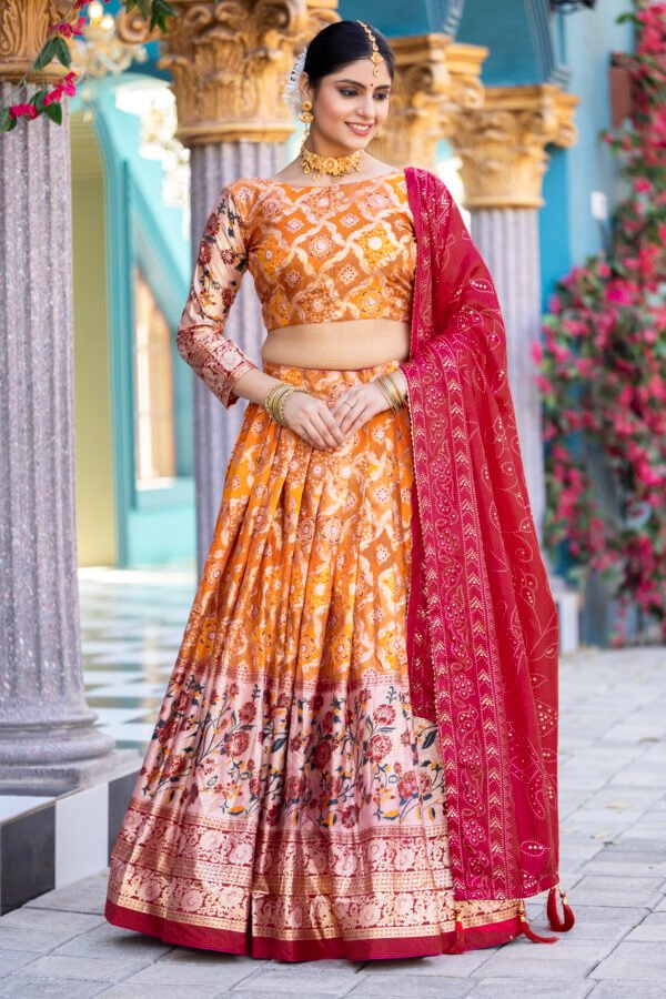 Tussar Silk Lehenga Set Tussar Silk Lehenga Set