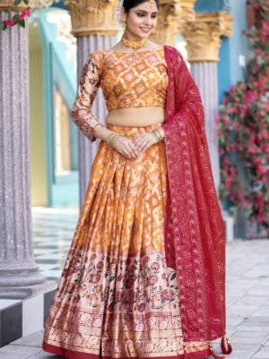 Tussar Silk Lehenga Set