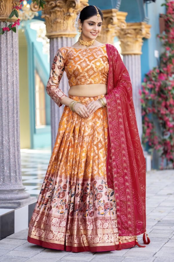 Tussar Silk Lehenga Set