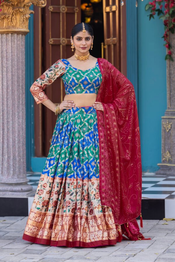 Tussar Silk Lehenga Set Tussar Silk Lehenga Set