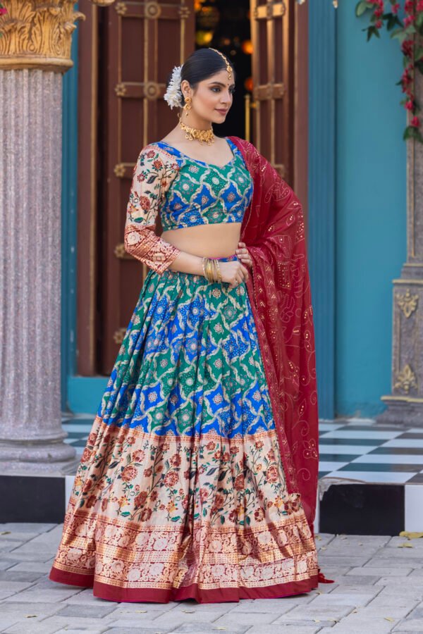 Tussar Silk Lehenga Set Tussar Silk Lehenga Set