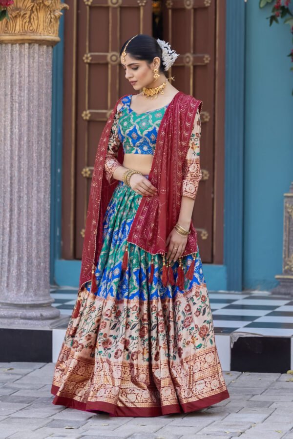 Tussar Silk Lehenga Set