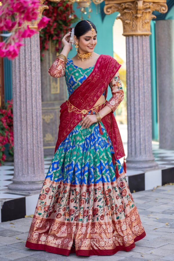 Tussar Silk Lehenga Set Tussar Silk Lehenga Set