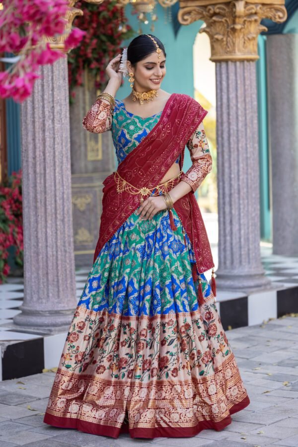 Tussar Silk Lehenga Set