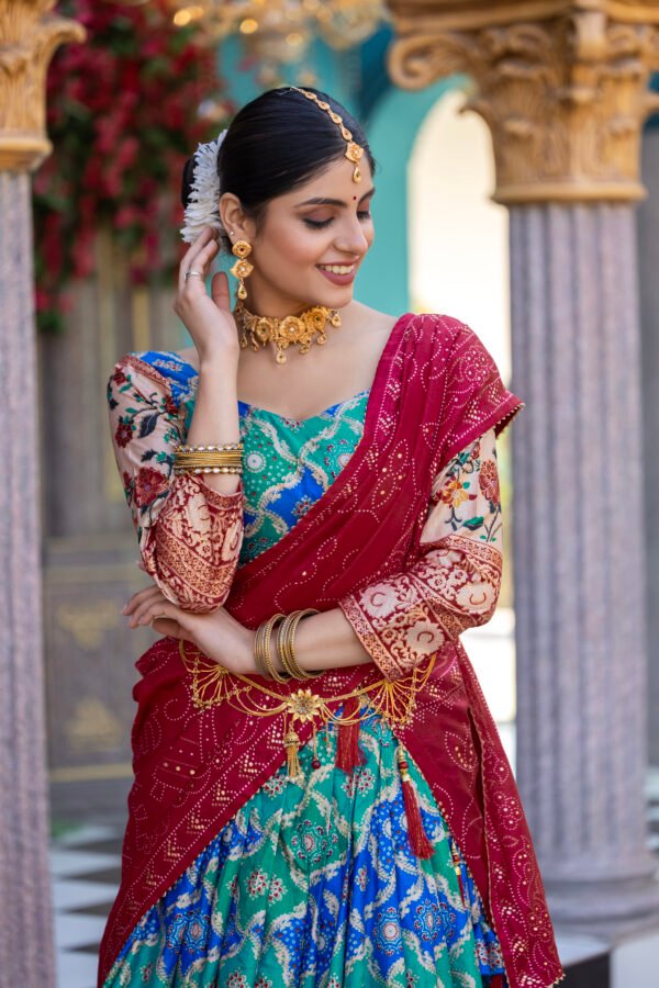 Tussar Silk Lehenga Set Tussar Silk Lehenga Set