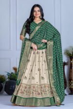 Jacquard Lehenga Set