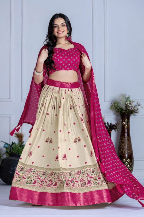 Jacquard Lehenga Set