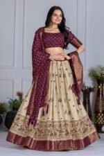 Jacquard Lehenga Set