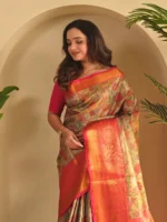 Kanchipuram Silk Sarees with Golden Zari