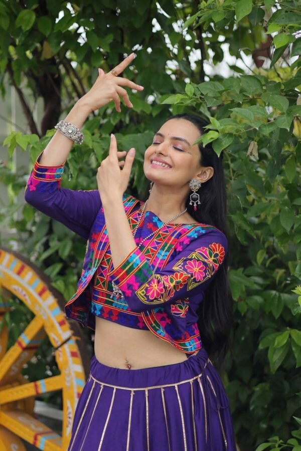 Kutchi Work Lehenga Choli (51) Kutchi Work Lehenga Choli – 8M Flair | Full-Stitched | Navratri Special 2025 - Image 30