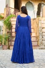 Laheriya Print Kutchi Patchwork Gown
