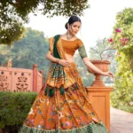 Tussar Silk Lehenga Choli Set