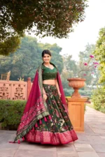 Tussar Silk Lehenga Choli Set