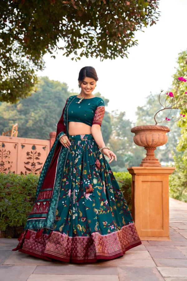 Tussar Silk Lehenga Set Tussar Silk Lehenga Set