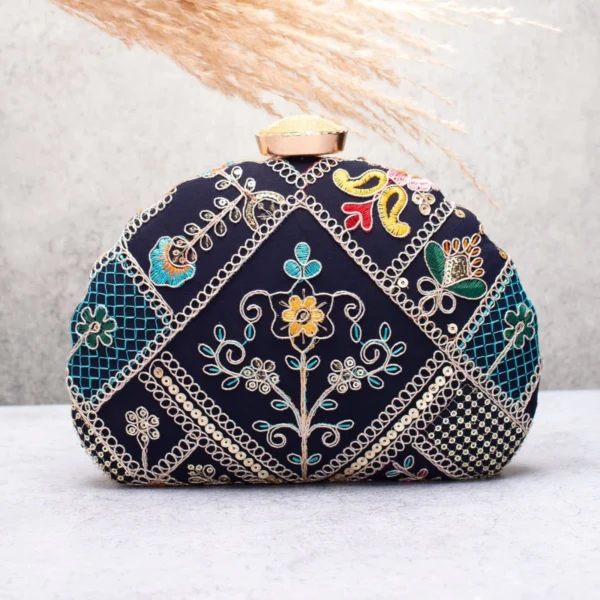 Designer D-Shape Ethnic Clutch25 Designer D-Shape Ethnic Clutch