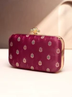 ✨ Luxury Designer Ethnic Brocade Clutch – Big Size (8×4 inches)– Big Size Wedding & Party Handbag | My Fashion - Image 2