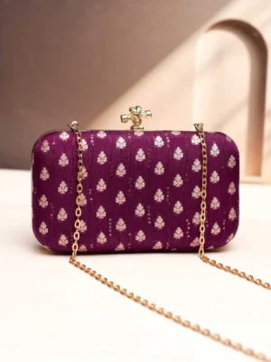 Designer Ethnic Brocade Clutch