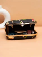 ✨ LuxuryShop Designer Ethnic Embroidery Clutch (7×6.5 in)– Big Size Wedding & Party Handbag | My Fashion - Image 3