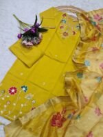 New Kurti with Pant Dupatta – Purple & Mustard Designer Set | My Fashion - Image 10