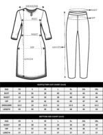 Elegant Beige Women’s Embroidered Simar Kurti With Pant & Dupatta Set | My Fashion - Image 12