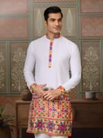 Navratri Kurta for Men –Cotton Silk with Mirror Work | Festive Wear | My Fashion - Image 6
