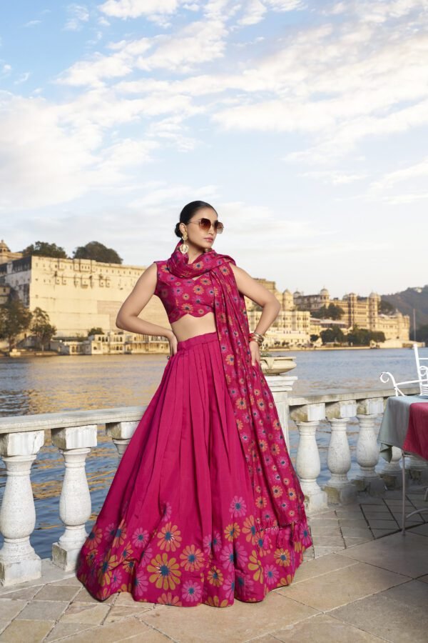 Tusser Silk Lehenga Set (10) Tusser Silk Lehenga Set