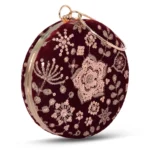 ✨ Luxury Designer Round Ethnic Clutch – Big Size Wedding & Party Handbag | My Fashion - Image 2