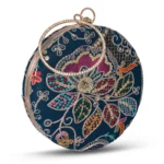 ✨ Luxury Designer Round Ethnic Clutch – Big Size Wedding & Party Handbag | My Fashion - Image 2