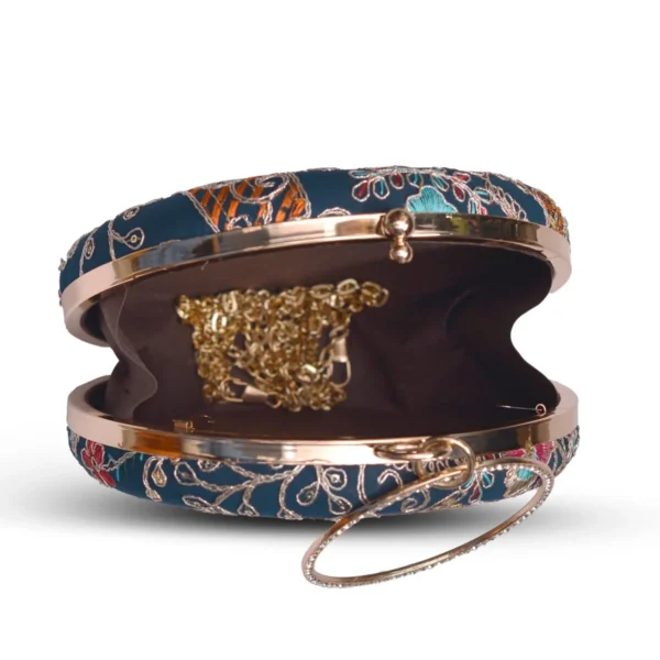 ✨ Luxury Designer Round Ethnic Clutch – Big Size Wedding & Party Handbag | My Fashion - Image 3