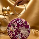 Designer Round Ethnic Clutch