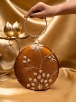 Designer Round Ethnic Clutch
