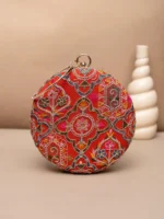 Designer Round Ethnic Clutch