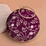 Designer Round Ethnic Clutch