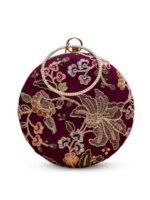 ✨ Luxury Designer Round Ethnic Clutch – Big Size Wedding & Party Handbag | My Fashion - Image 4