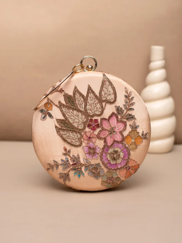 women designer clutches13 Designer Round Ethnic Clutch