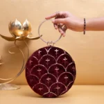 Designer Round Ethnic Clutch