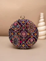 Designer Round Ethnic Clutch