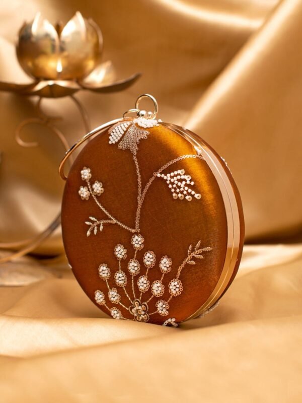 women designer clutches15 ✨ Luxury Designer Round Ethnic Clutch – Big Size Wedding & Party Handbag | My Fashion - Image 2