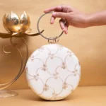 Designer Round Ethnic Clutch