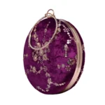 ✨ Luxury Designer Round Ethnic Clutch – Big Size Wedding & Party Handbag | My Fashion - Image 2
