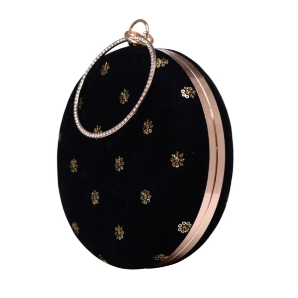 women designer clutches157 Designer Round Ethnic Clutch