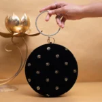 Designer Round Ethnic Clutch